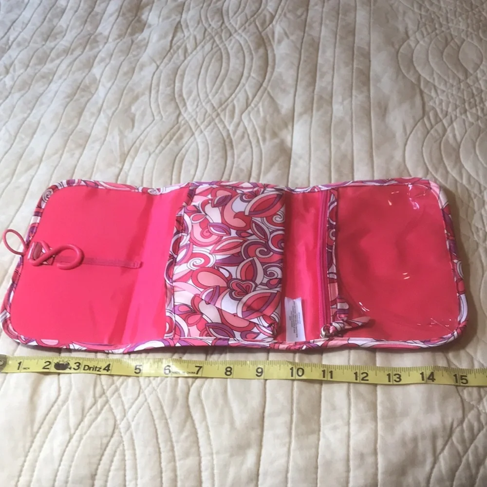 Avon Pink Swirl Travel Case Jewelry or Make-up Case